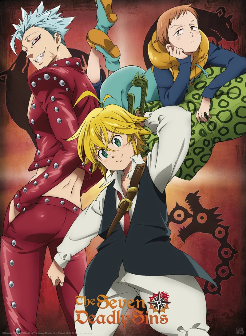 Poster The Seven Deadly Sins - Ban King and Meliodas 38x52cm