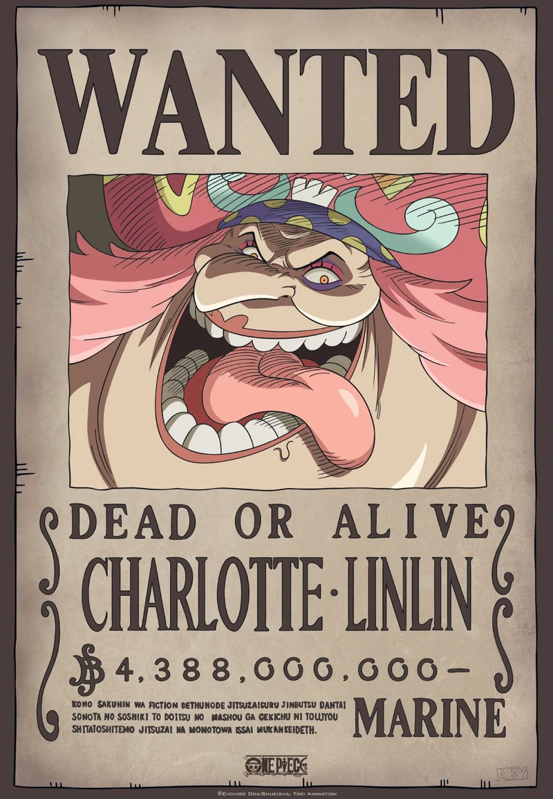 Poster One Piece - Wanted Big Mom II 35x52cm