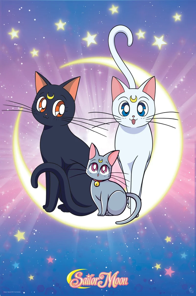 Poster Sailor Moon - Luna Artemis and Diana 61x91,5cm