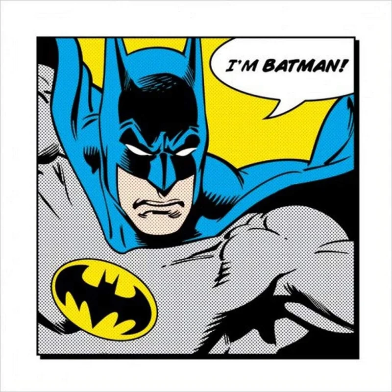 Kunstdruck Batman - Im Batman 40x40cm