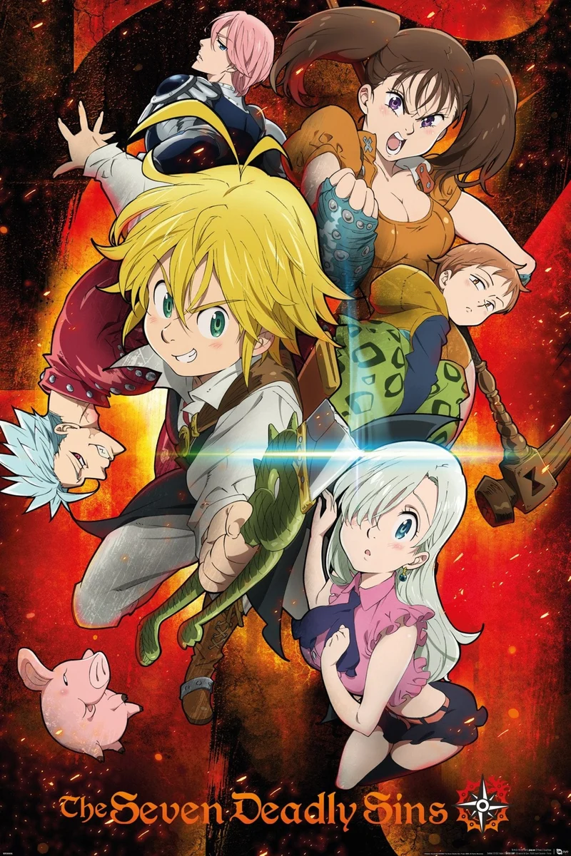 Poster The Seven Deadly Sins - Key Art 1 61x91,5cm