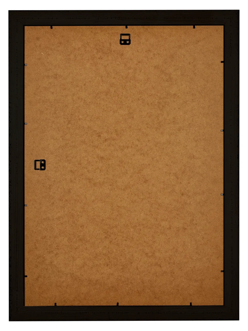 Bilderrahmen A2 - 42x59,4 cm - DIN A2 Schwarz Silber Poliert - Holz - Birmingham