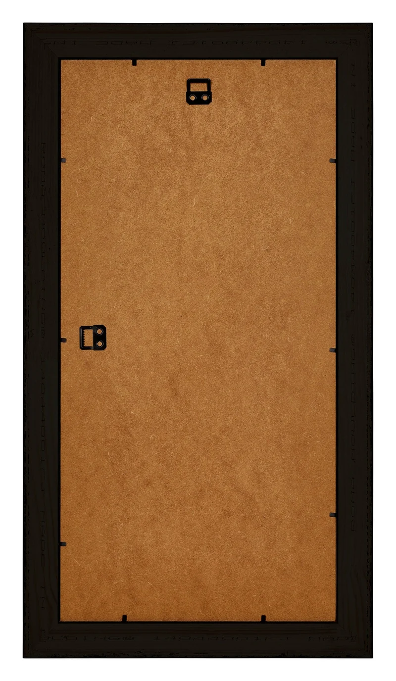 Bilderrahmen 40x70 cm - Schwarz Silber Poliert - Holz - Birmingham