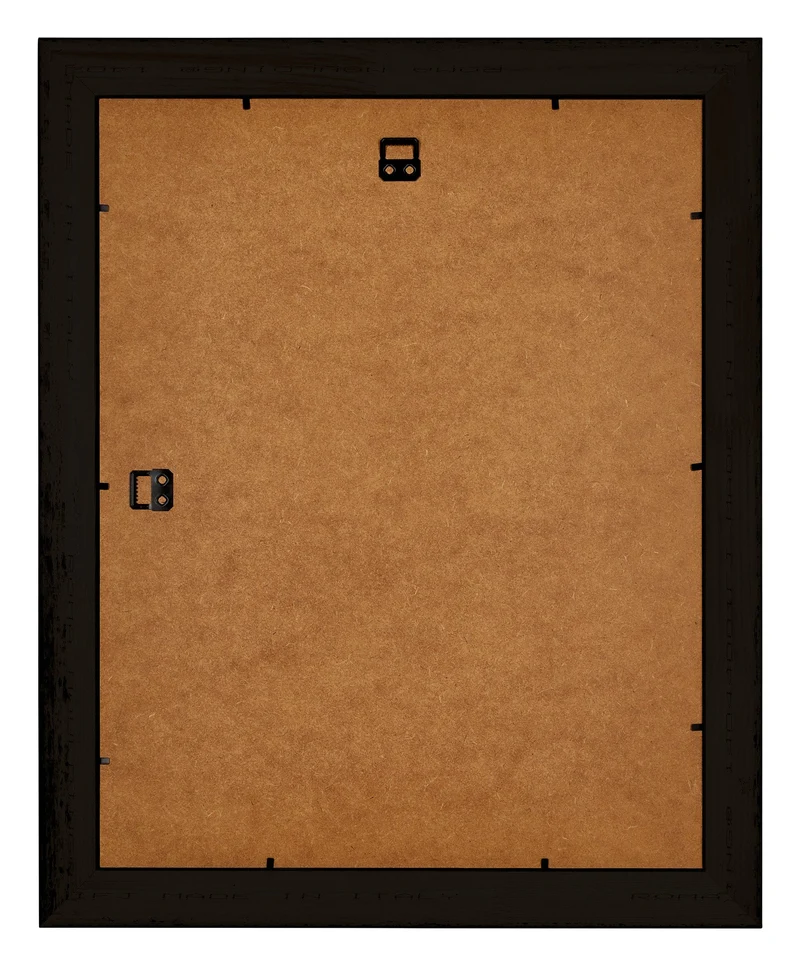 Bilderrahmen 40x45 cm - Schwarz Silber Poliert - Holz - Birmingham