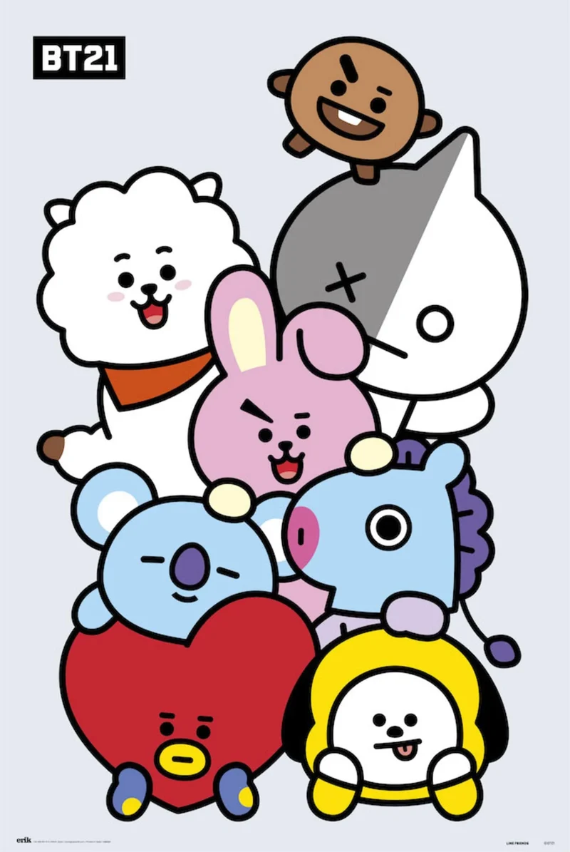 Poster BT21 - Characters 61x91,5cm