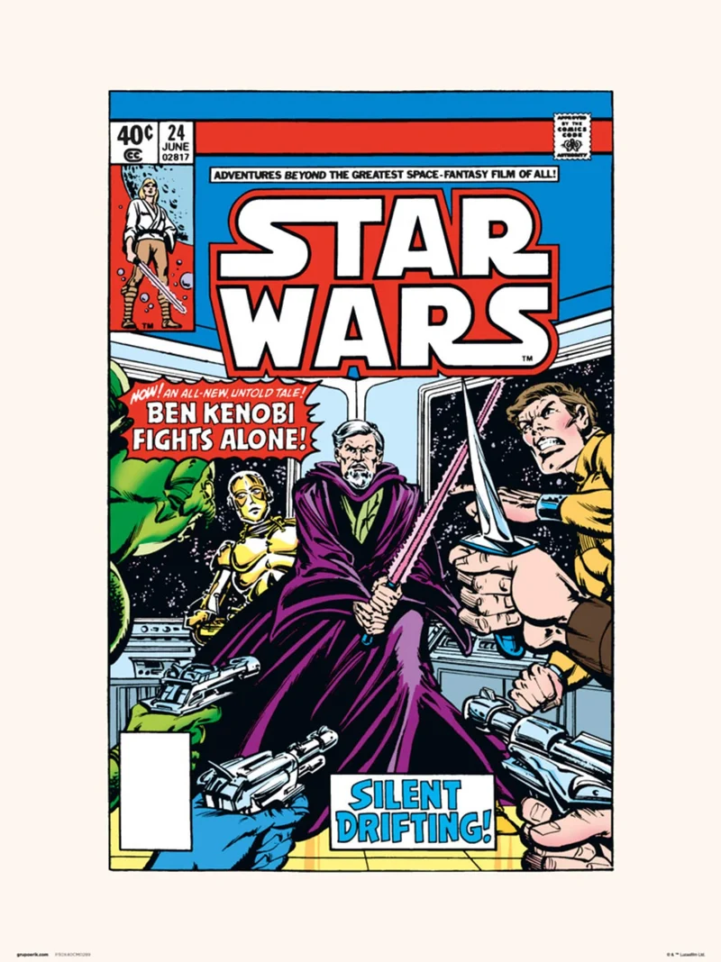 Kunstdruck Star Wars - 24 Silent Drifting 30x40cm