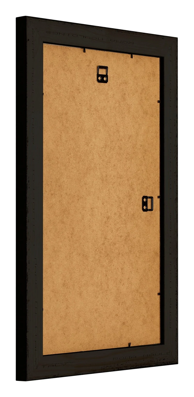 Bilderrahmen 30x50 cm - Schwarz Silber Poliert - Holz - Birmingham