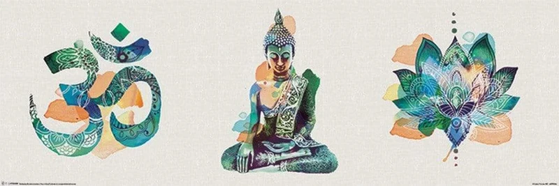 Poster Summer Thornton Yoga Triptych 91,5x30,5cm