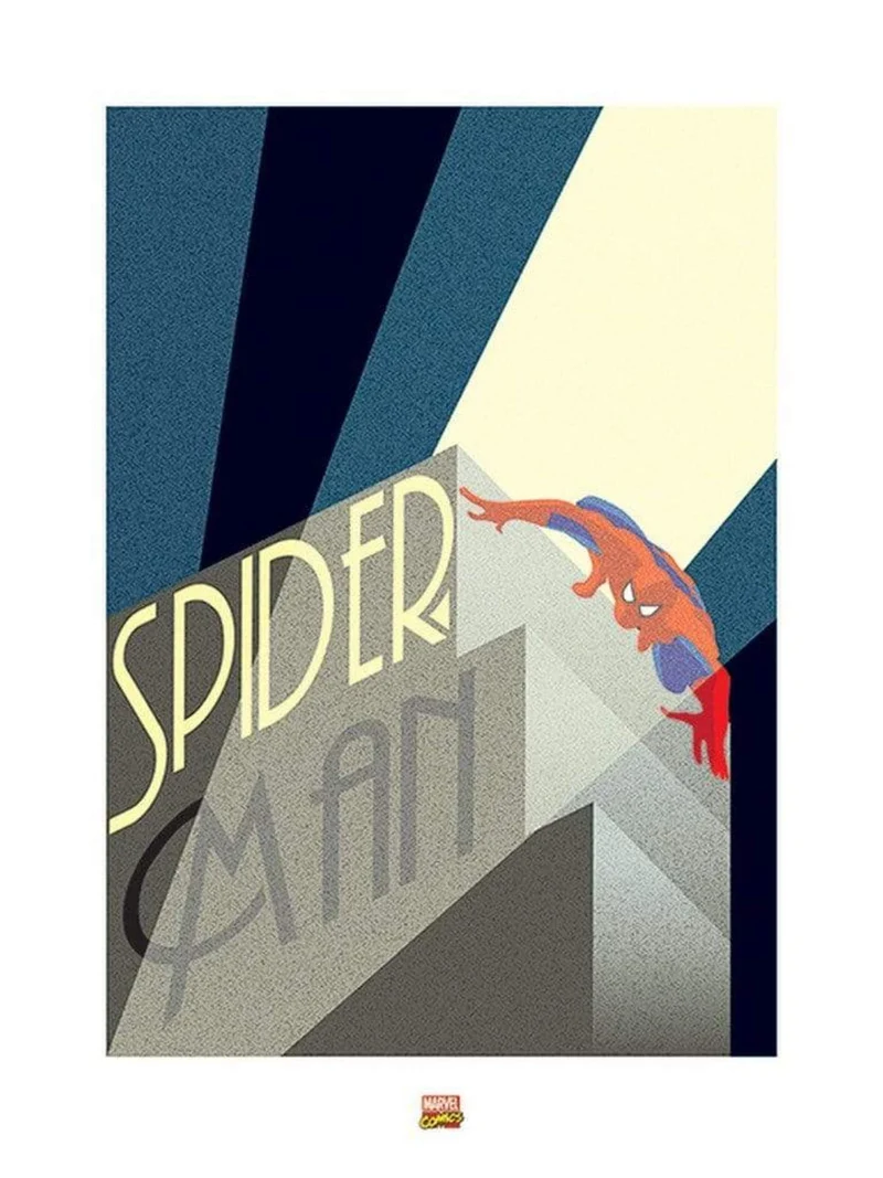 Kunstdruck Marvel - Deco Spider-Man - Building 60x80cm