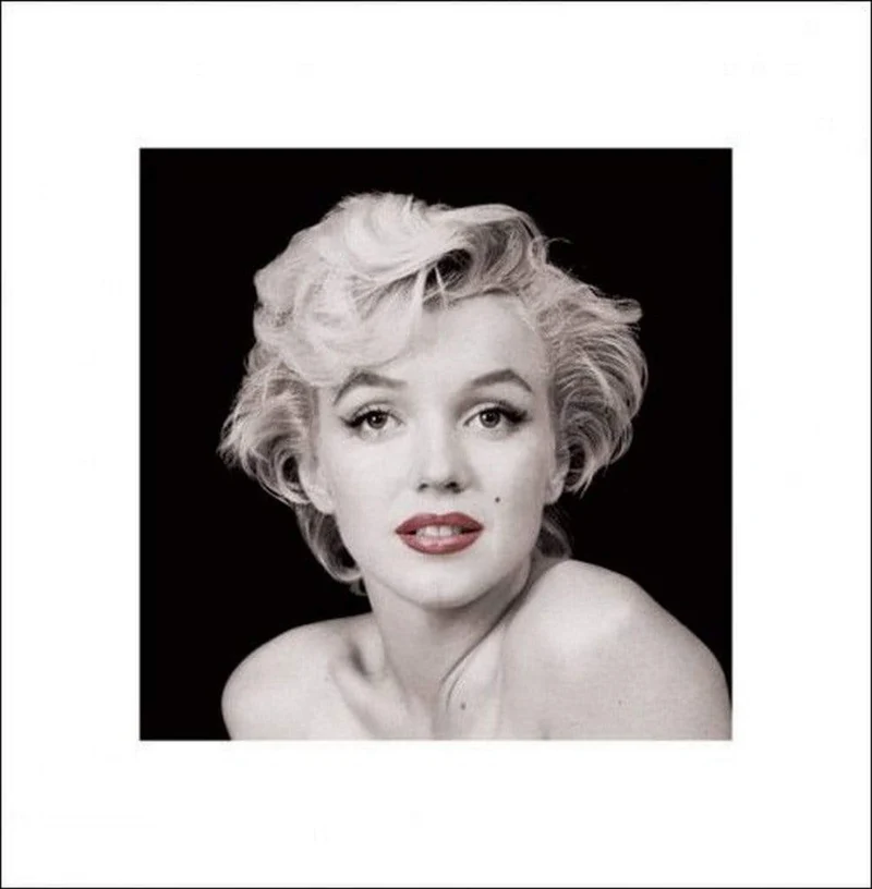Kunstdruck Marilyn Monroe - Red Lips 40x40cm