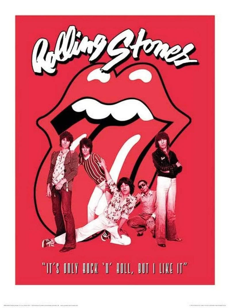 The Rolling Stones - Its Only Rock n Roll Kunstdruck 30x40cm