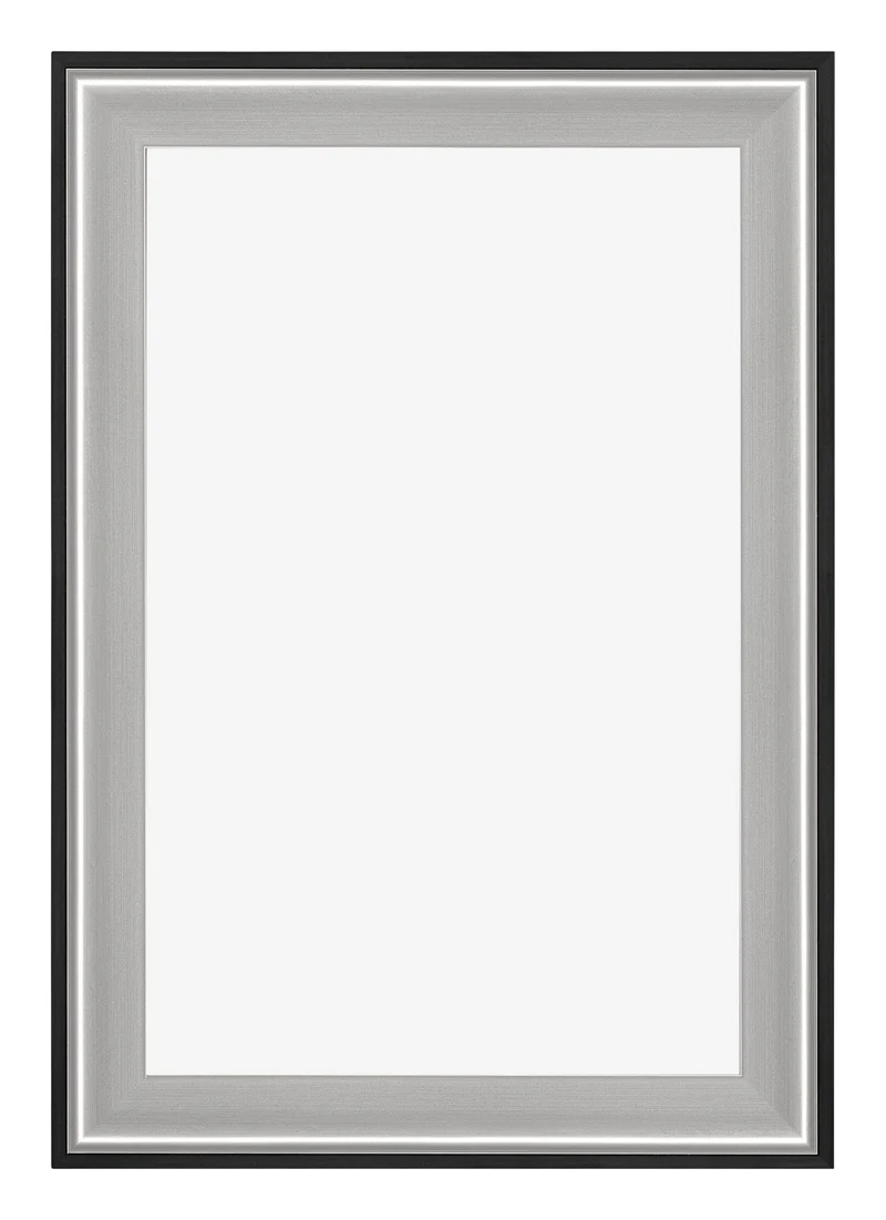 Bilderrahmen 20x30 cm - Schwarz Silber Poliert - Holz - Birmingham