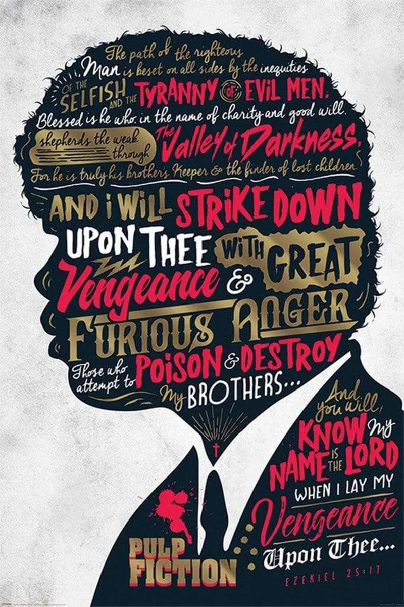 Poster Pulp Fiction - Ezekiel 25 17 61x91,5cm