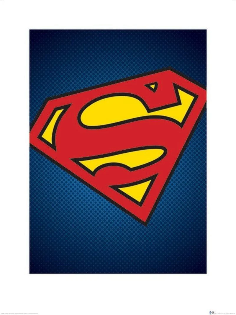 Kunstdruck DC Comics - Superman - Symbol 60x80cm
