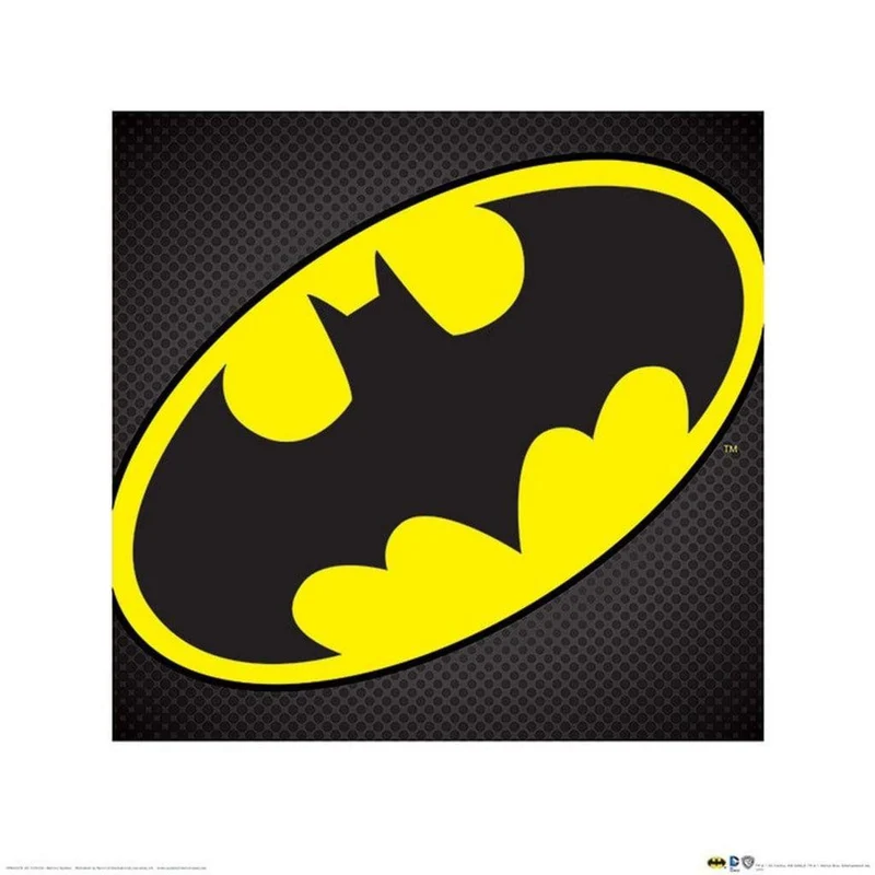 Kunstdruck Batman - Symbol 40x40cm