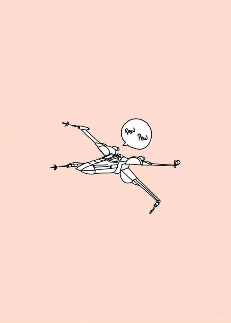 Kunstdruck Star Wars - Pew Pew 50x70cm