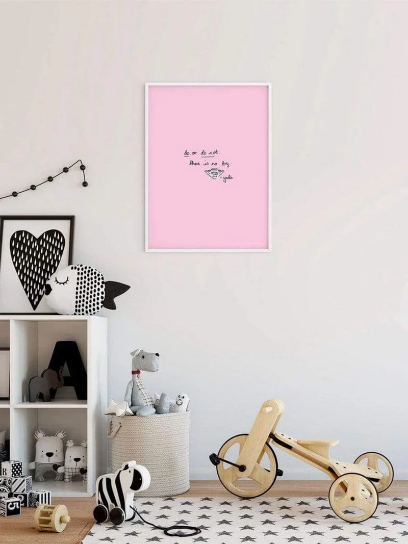 Kunstdruck Star Wars - Quote Yoda Cute 40x50cm