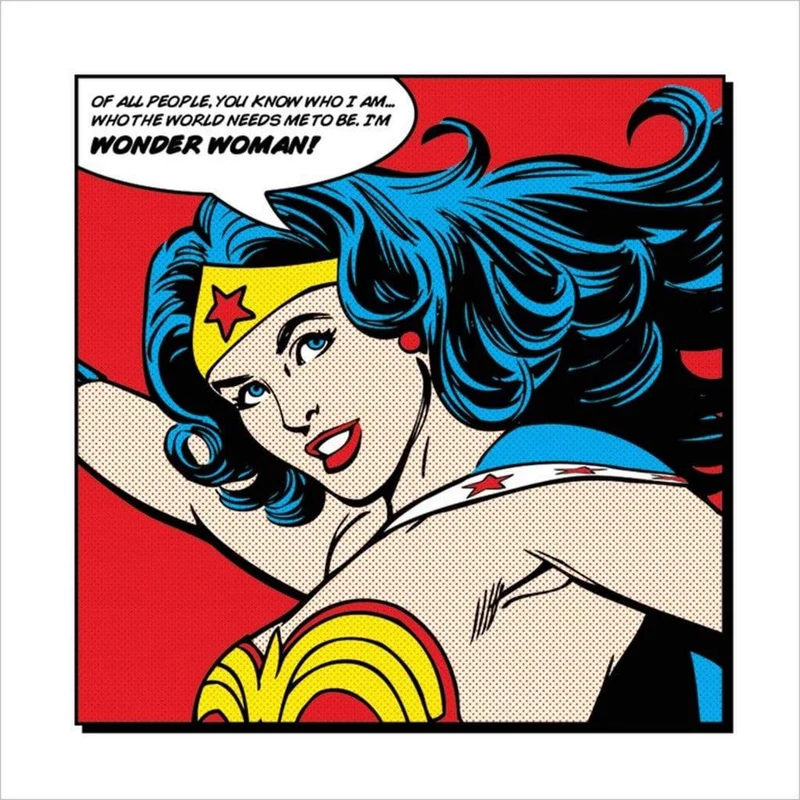 Kunstdruck Wonder Woman - of all People 40x40cm