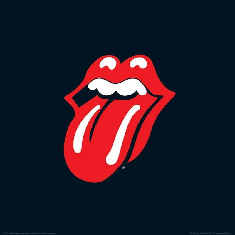 Kunstdruck The Rolling Stones - Lips 40x40cm