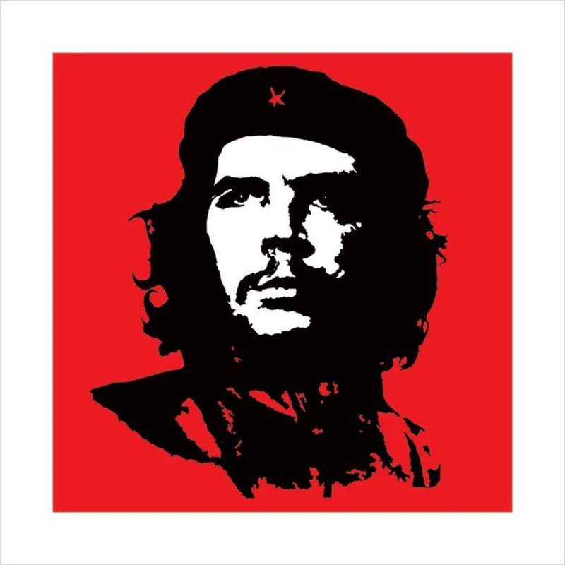 Kunstdruck Che Guevara Red 40x40cm