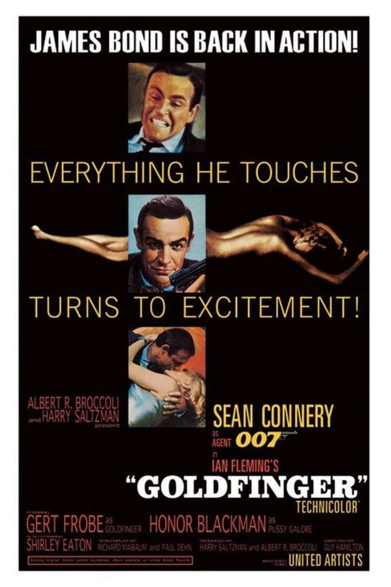 Poster James Bond - Goldfinger 61x91,5cm