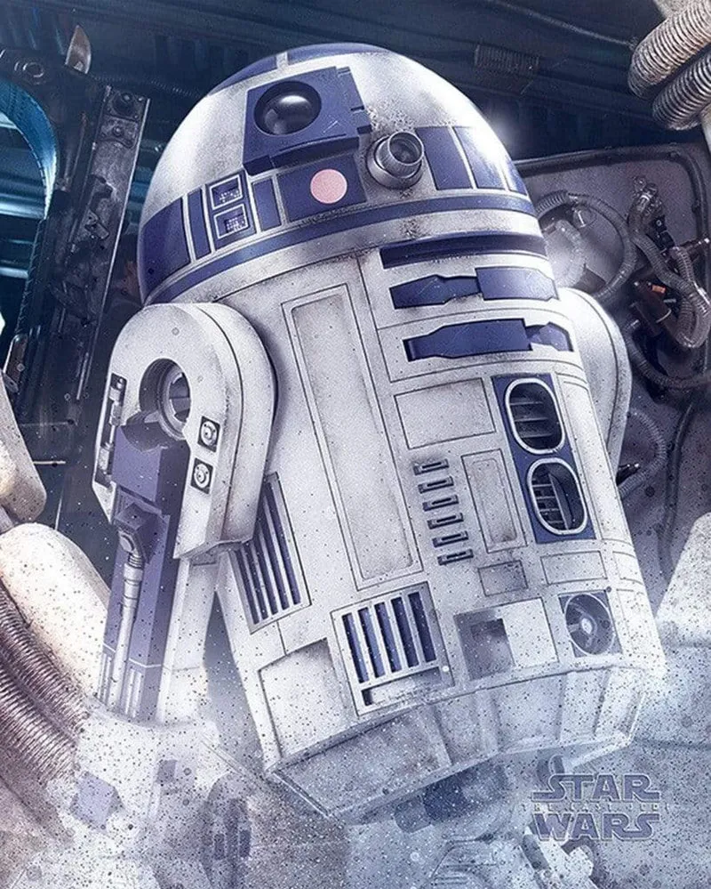 Poster Star Wars - the Last Jedi R2-D2 Droid 40x50cm