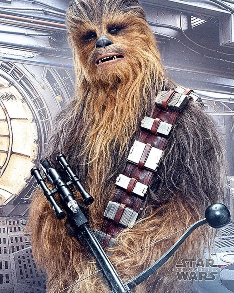 Poster Star Wars - the Last Jedi Chewbacca Bowcaster 40x50cm