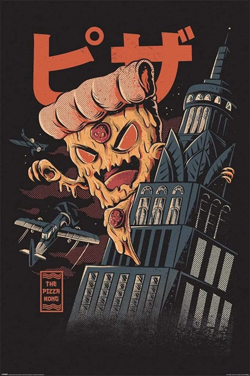 Poster Ilustrata - Pizza Kong 61x91,5cm