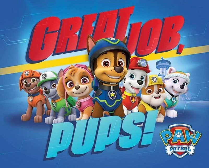 Poster Paw Patrol - Great Job Pups 50x40cm
