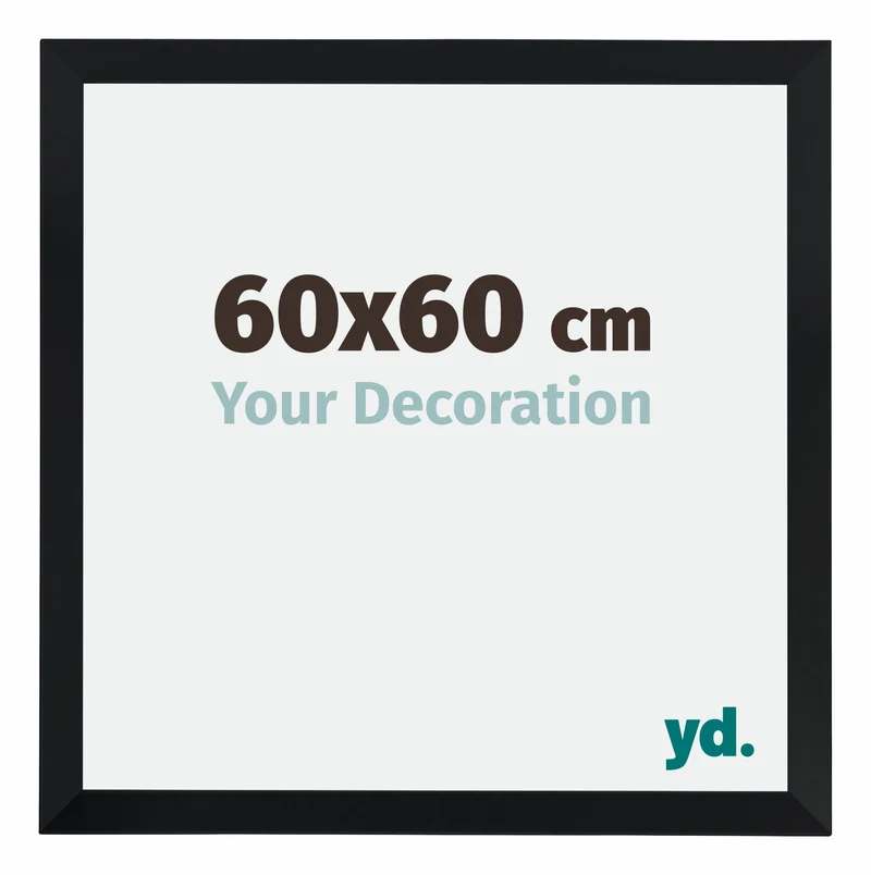 Bilderrahmen 60x60 cm - Schwarz Matt - MDF - Catania