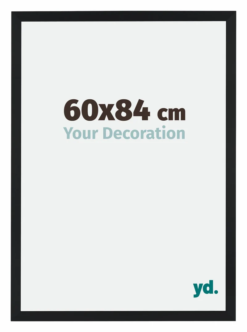 Bilderrahmen 60x84 cm - Schwarz Matt - MDF - Catania