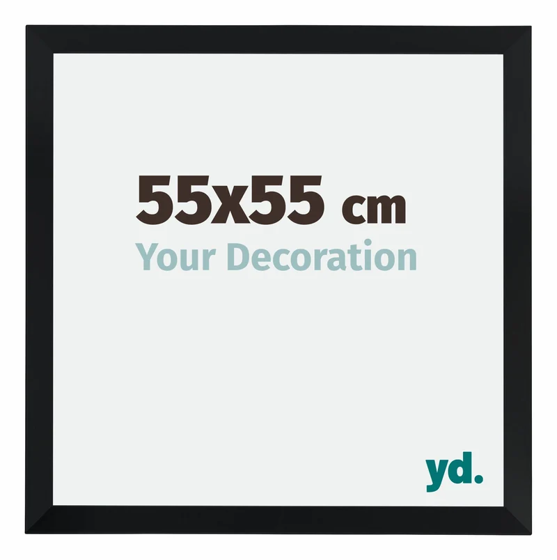 Bilderrahmen 55x55 cm - Schwarz Matt - MDF - Catania