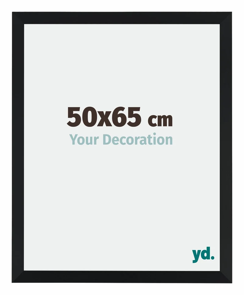 Bilderrahmen 50x65 cm - Schwarz Matt - MDF - Catania