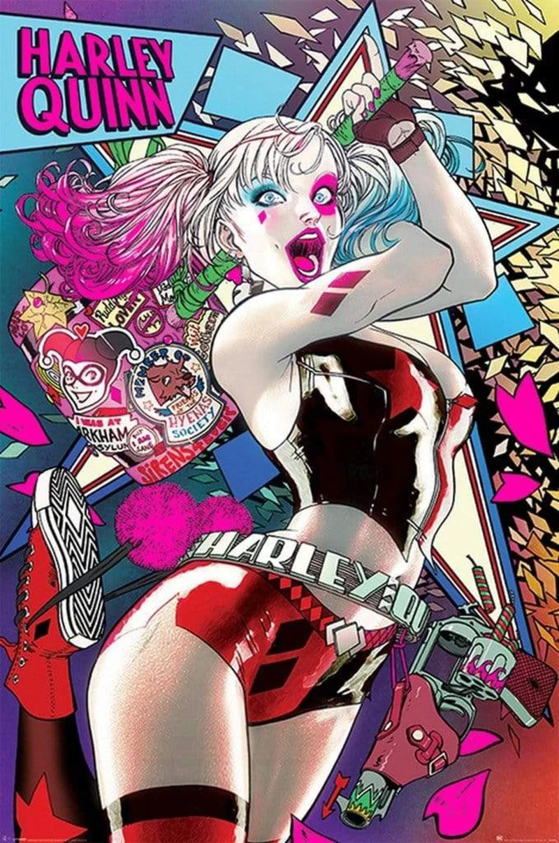 Poster Batman - Harley Quinn Neon 61x91,5cm