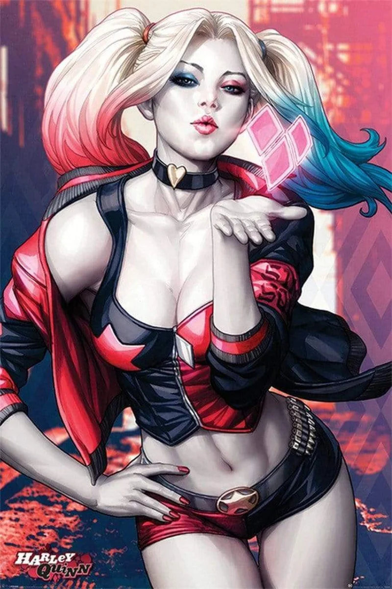Poster Batman - Harley Quinn Kiss 61x91,5cm