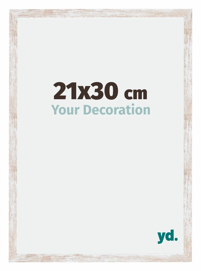 Bilderrahmen 21x30 cm - White Wash - MDF - Catania