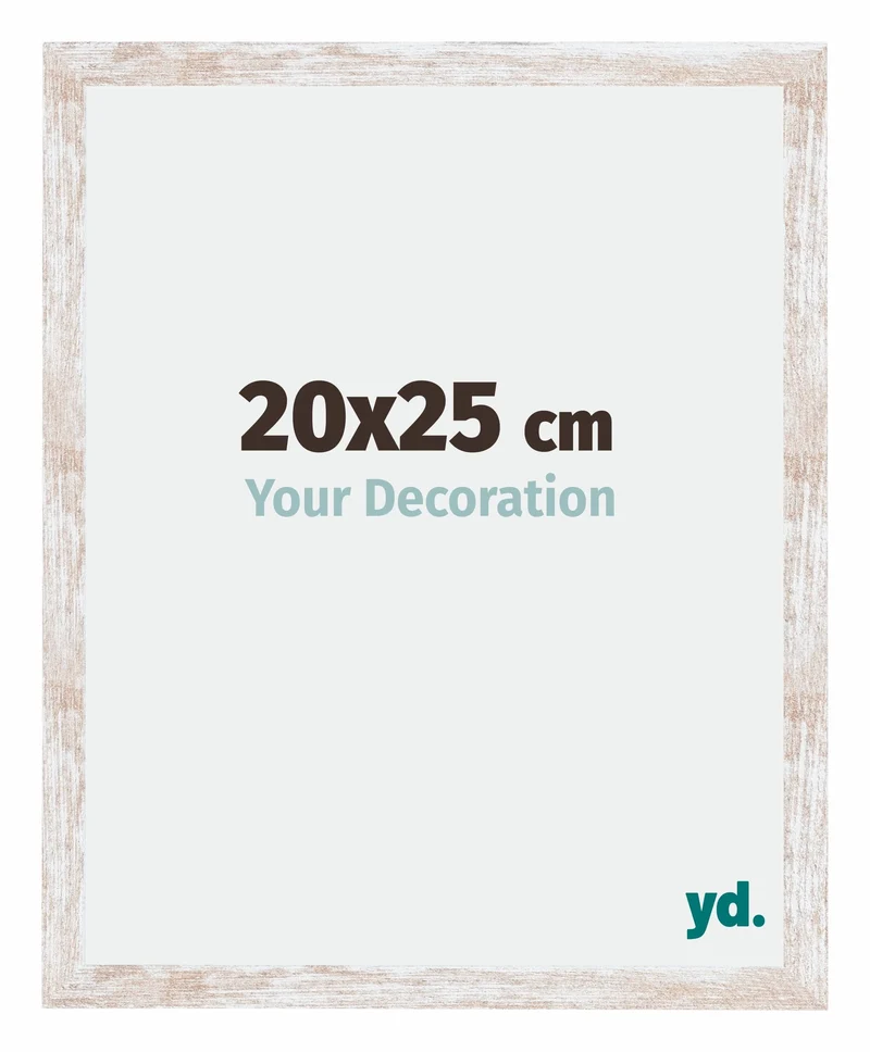 Bilderrahmen 20x25 cm - White Wash - MDF - Catania