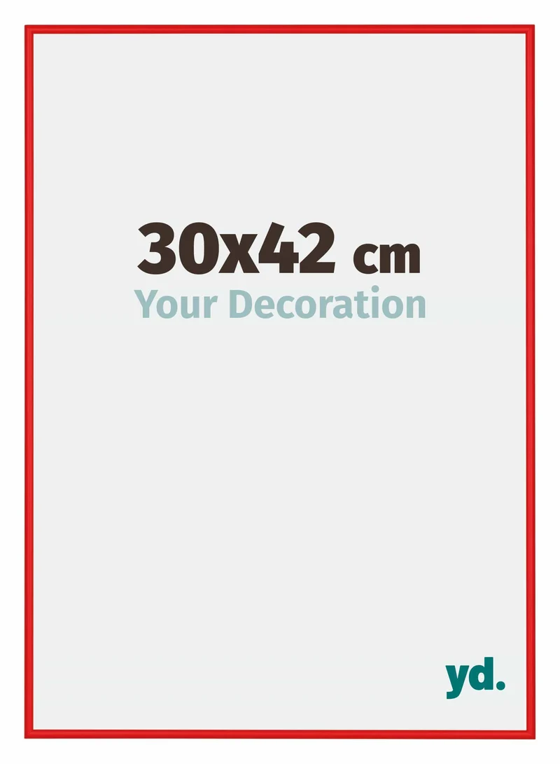 Bilderrahmen 30x42 cm - Ferrari Rot - Aluminium - New York