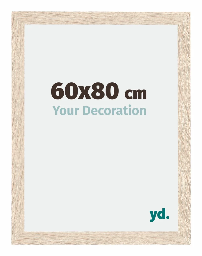 Bilderrahmen 60x80 cm - Eiche - MDF - Catania