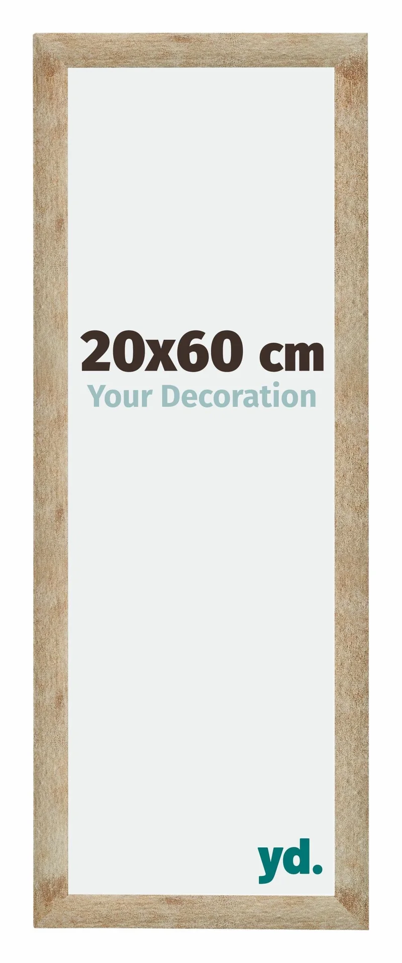 Bilderrahmen 20x60 cm - Gold - MDF - Catania