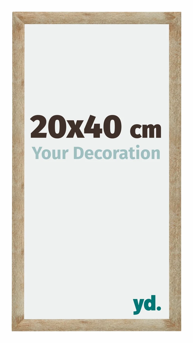 Bilderrahmen 20x40 cm - Gold - MDF - Catania