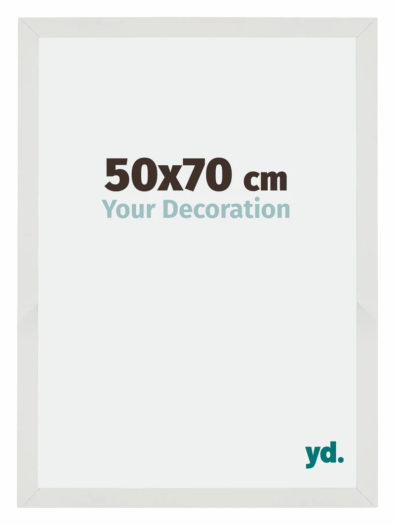 Bilderrahmen 50x70 cm - Weiss Matt - MDF - Mura