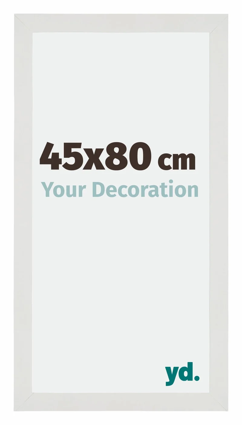 Bilderrahmen 45x80 cm - Weiss Matt - MDF - Mura