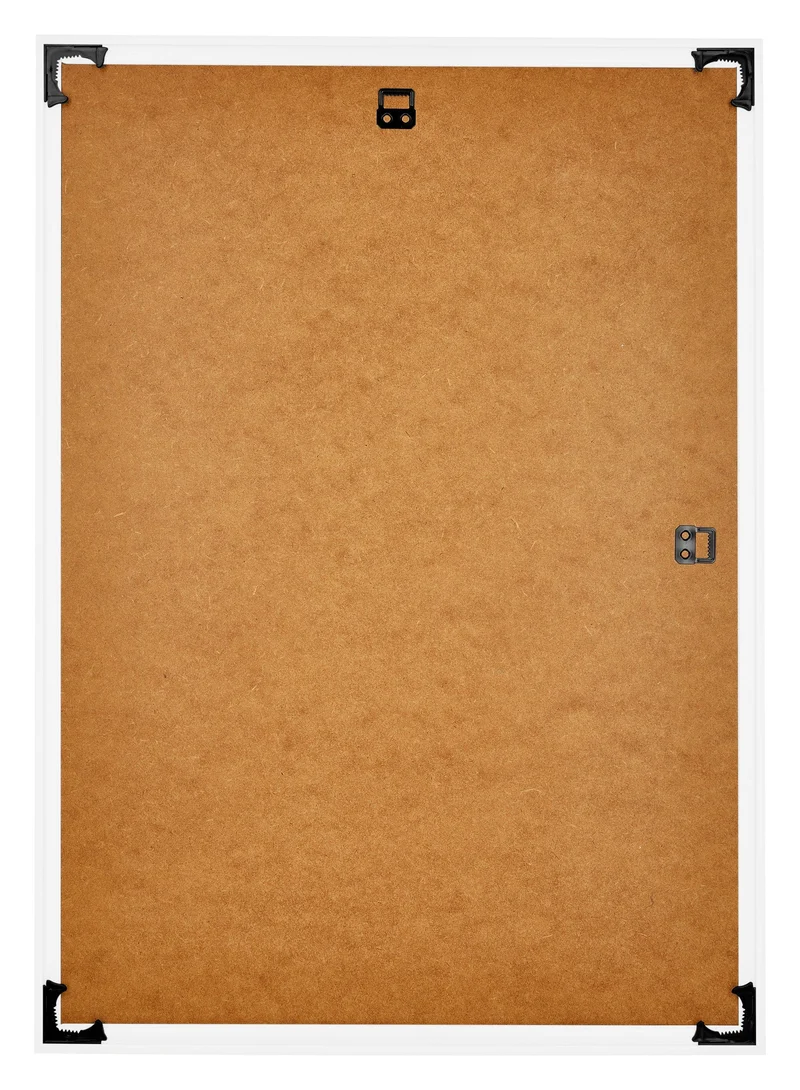 Bilderrahmen A4 - 21x29,7 cm - DIN A4 Weiß Hochglanz - Kunststoff - Evry