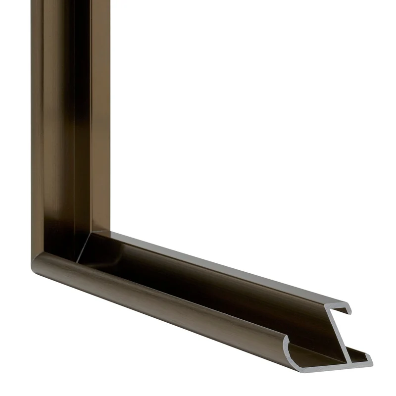 Bilderrahmen 62x93 cm - Nussbaum Struktur - Aluminium - New York