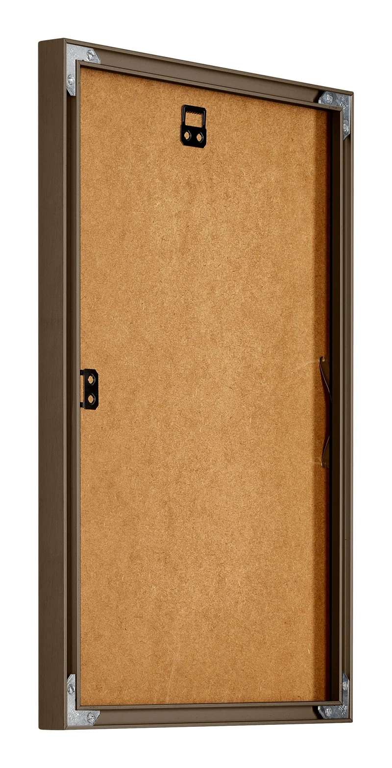 Bilderrahmen 62x93 cm - Nussbaum Struktur - Aluminium - New York
