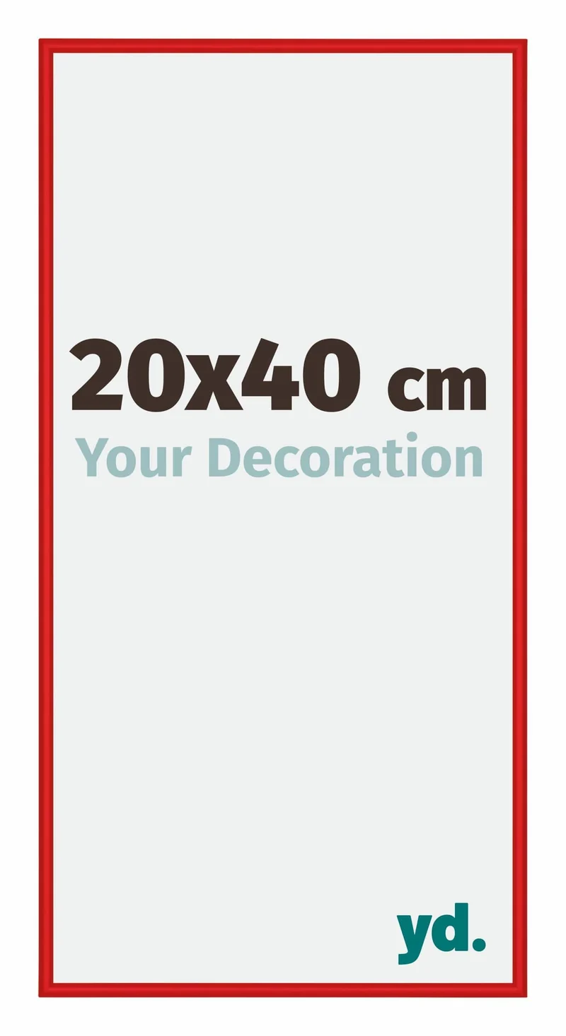 Bilderrahmen 20x40 cm - Ferrari Rot - Aluminium - New York