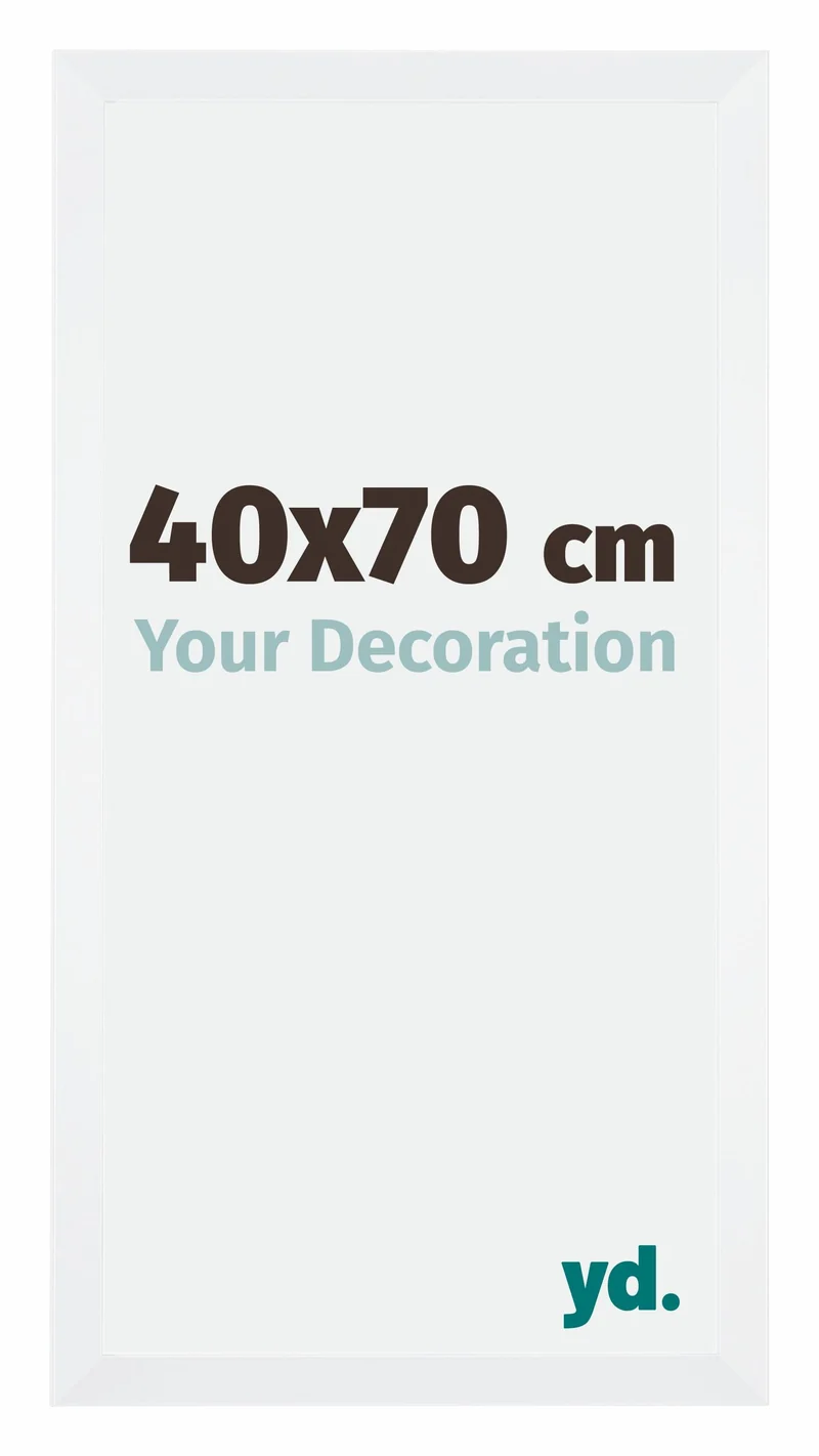 Bilderrahmen 40x70 cm - Weiss - MDF - Catania