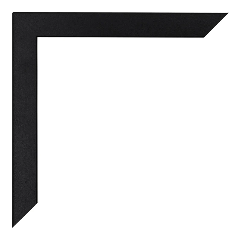Bilderrahmen 25x25 cm - Schwarz Matt - MDF - Catania