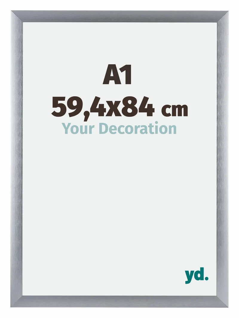 Bilderrahmen A1 - 59,4x84 cm - Silber Gebürstet - Aluminium - Tucson